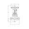 Pneumatisch bediende regelafsluiter Type: 25843 Serie: V16/2i Roestvaststaal Pneumatisch Binnendraad ISO 7/Rp